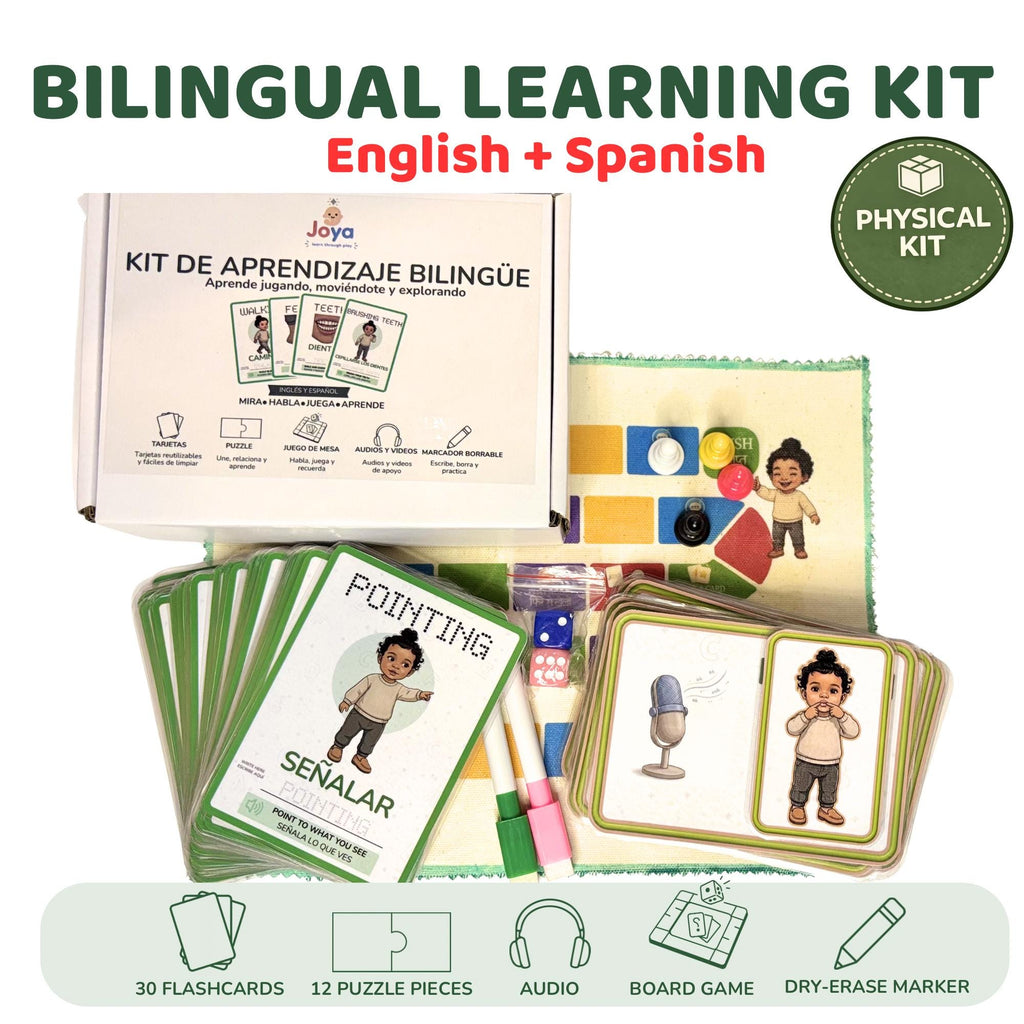 English-Spanish Flashcards for Kids | Beginner Vocabulary Game Kit