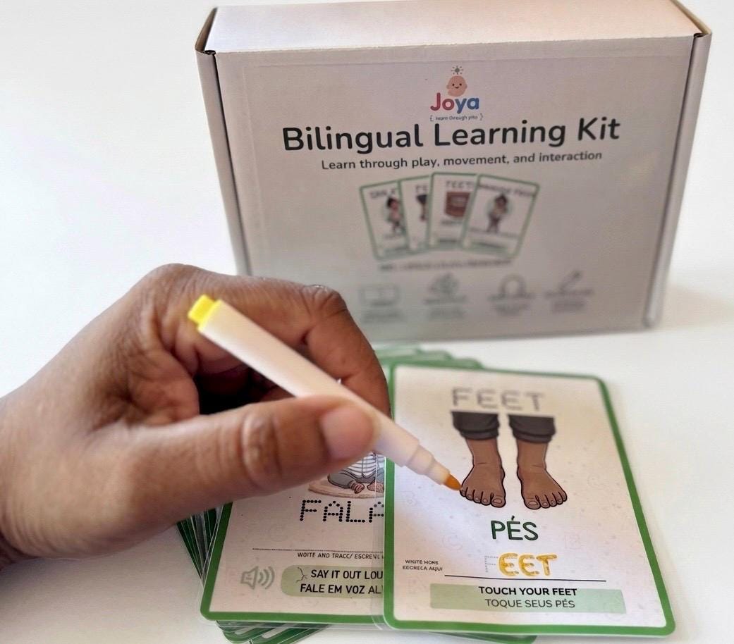 Language Flashcards & Games for Kids | English or Bilingual Kit