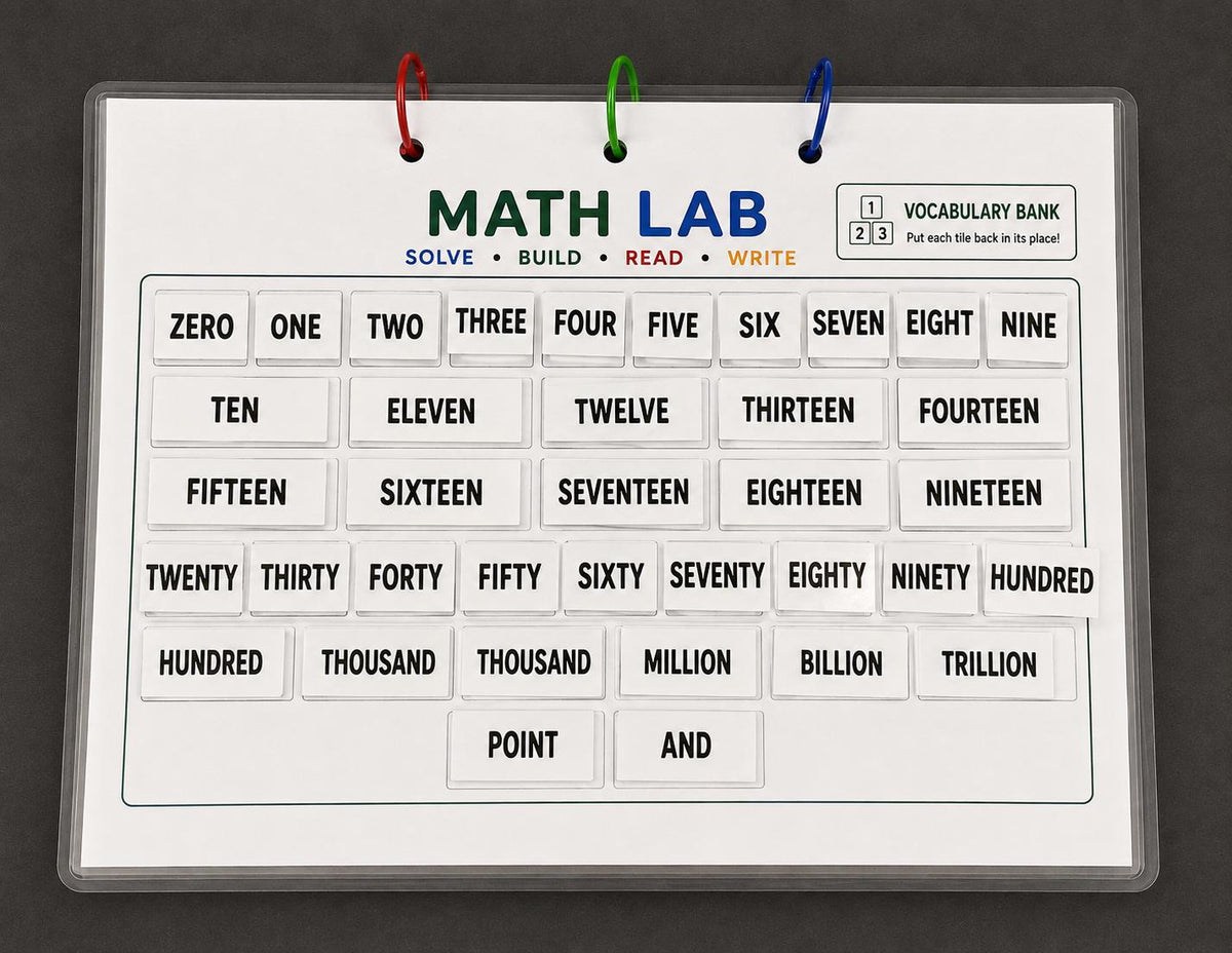 English Math Manipulatives Kit | Montessori-Inspired Homeschool Math