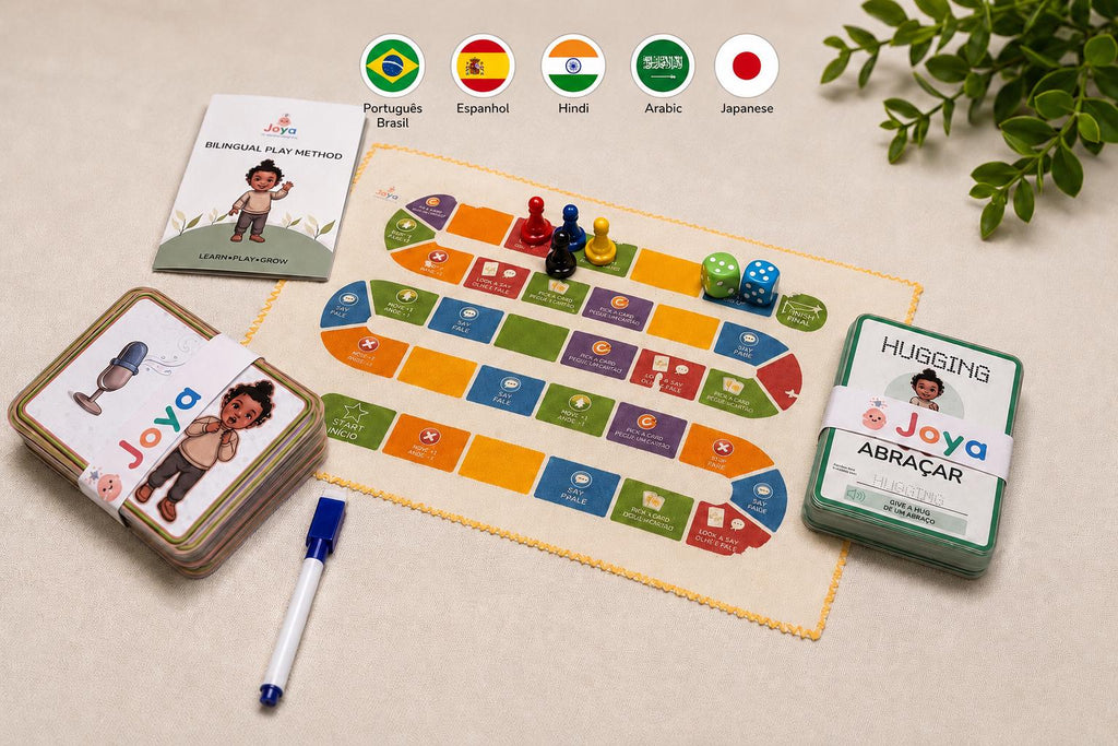 Language Flashcards & Games for Kids | English or Bilingual Kit