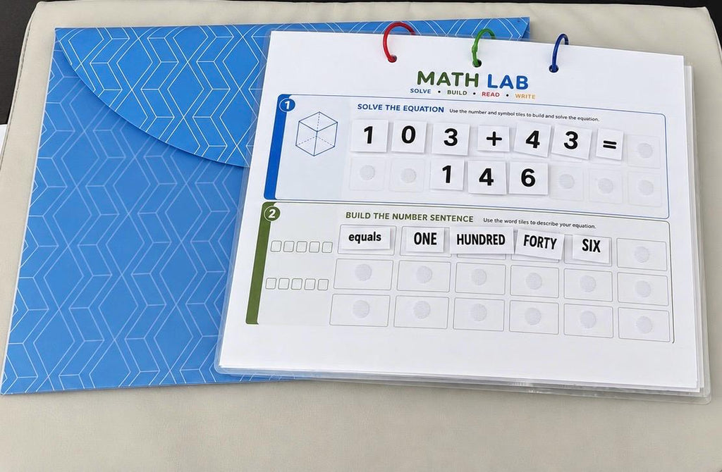 English Math Intervention Kit | Equations, Number Words & Writing