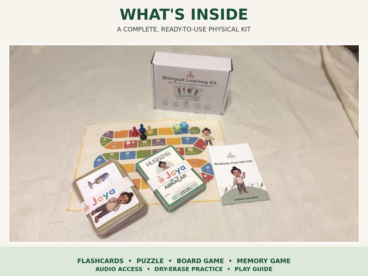 English-Brazilian Portuguese Learning Kit | Flashcards, Games & Audio