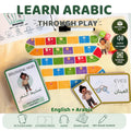 Flashcards & Board Game Learning Kit | English or Bilingual Options