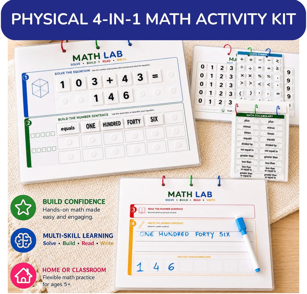 English Math Manipulatives Kit | Montessori-Inspired Homeschool Math