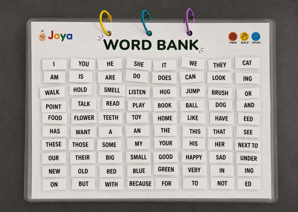 English Build a Sentence Kit for Kids | Reusable Word Tiles