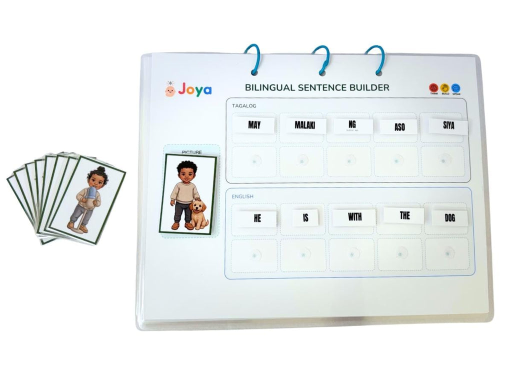 Tagalog-English Sentence Builder for Kids | Heritage Language Kit