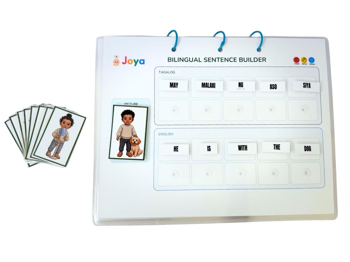 Tagalog-English Sentence Builder for Kids | Heritage Language Kit