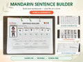 Mandarin Chinese Sentence Builder for Kids | 120 Tiles & Pinyin Guide